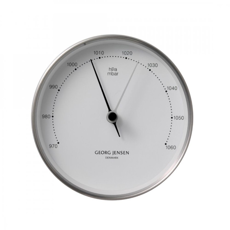 Inredning Georg Jensen | Koppel Barometer Vit/Stal 100 Mm