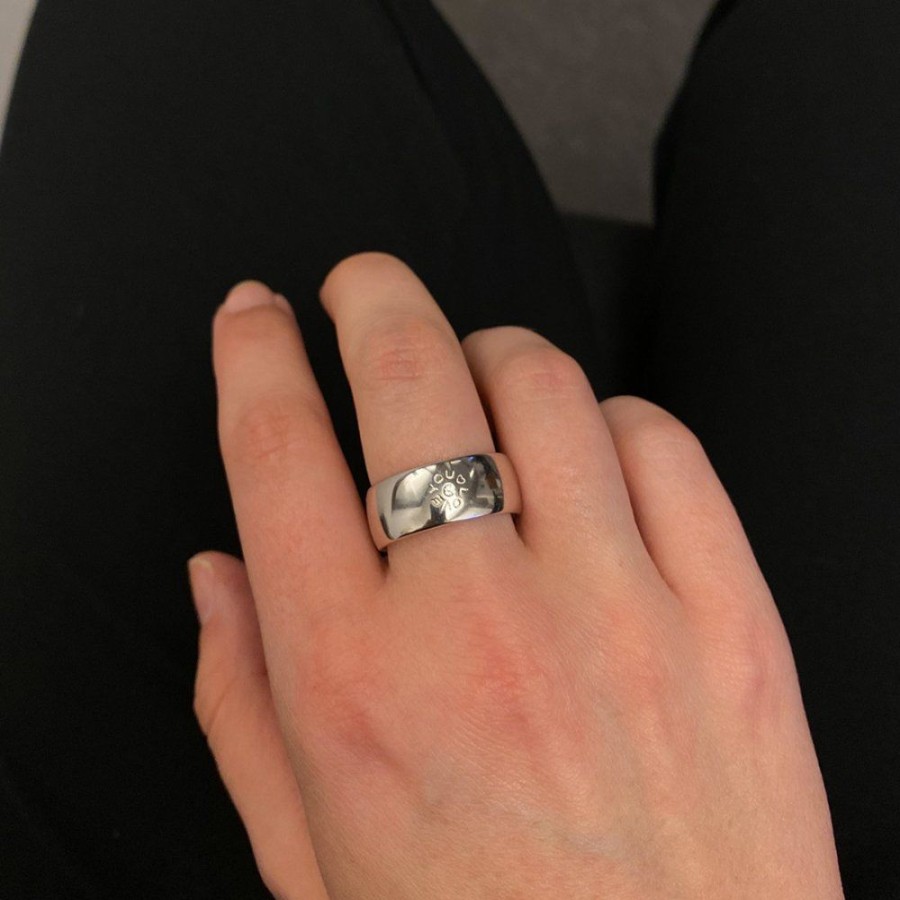 Forlovning & Vigsel Ole Lynggaard Copenhagen | Love You Ring 8 Mm Vitguld