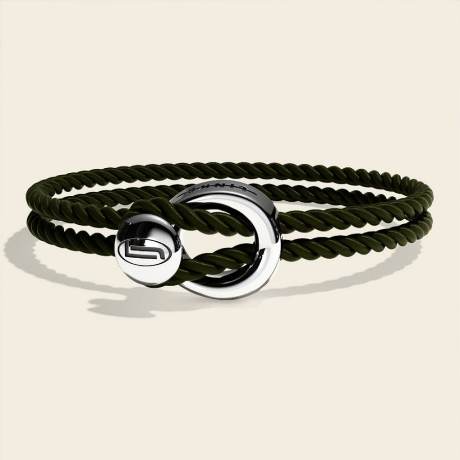 Presenter Links Jewels | Changes Original Silk Bracelet Racing Green