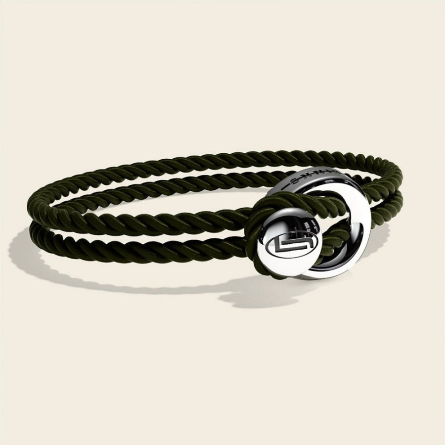 Presenter Links Jewels | Changes Original Silk Bracelet Racing Green