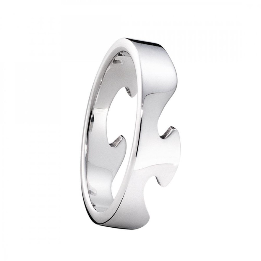 Smycken Georg Jensen | Fusion Ytterring Vitguld