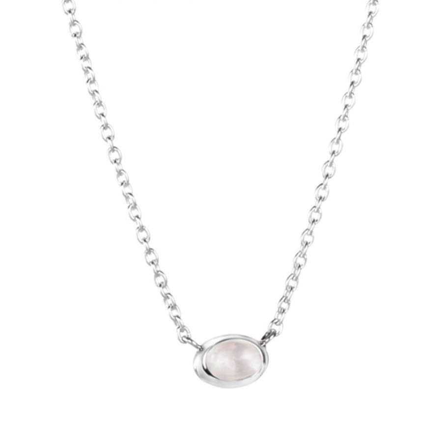 Smycken Efva Attling | Love Bead Halsband - Silver Rosenkvarts