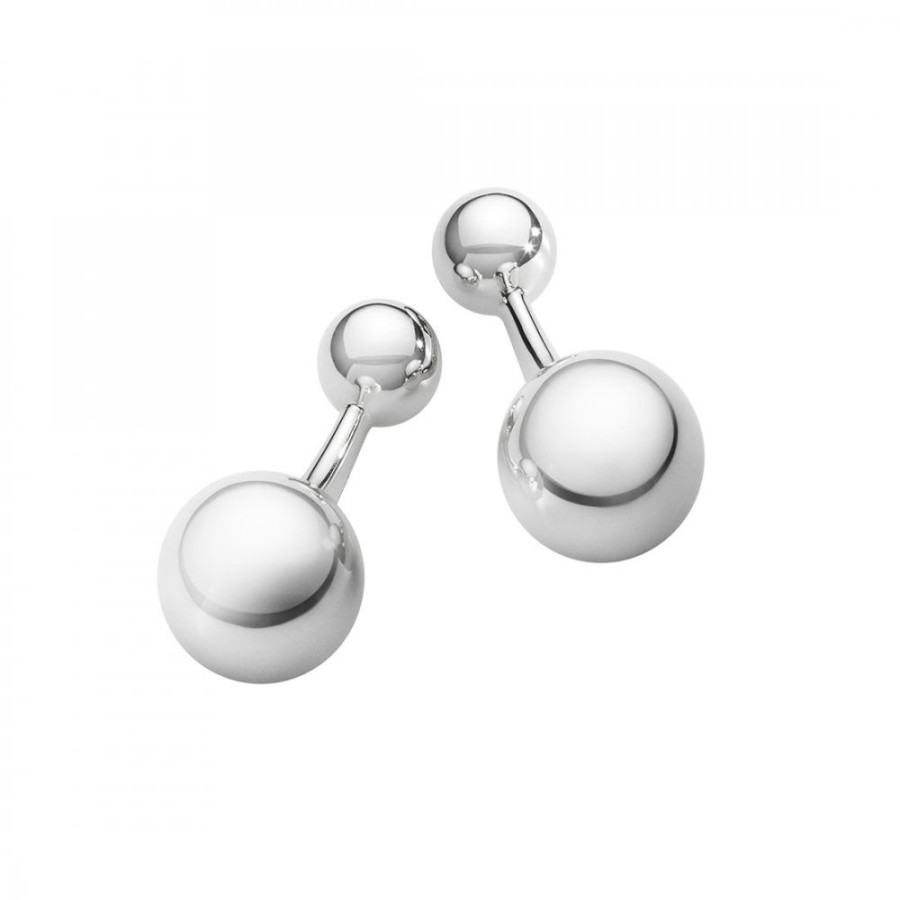 Smycken Georg Jensen | Men´S Classic Manschettknappar Silver Kulor