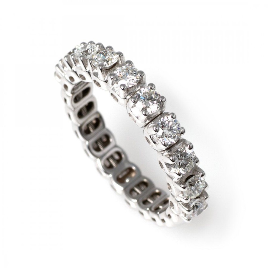 Forlovning & Vigsel Piero Milano | Stretch Ring 0, 96 Ct Vitguld