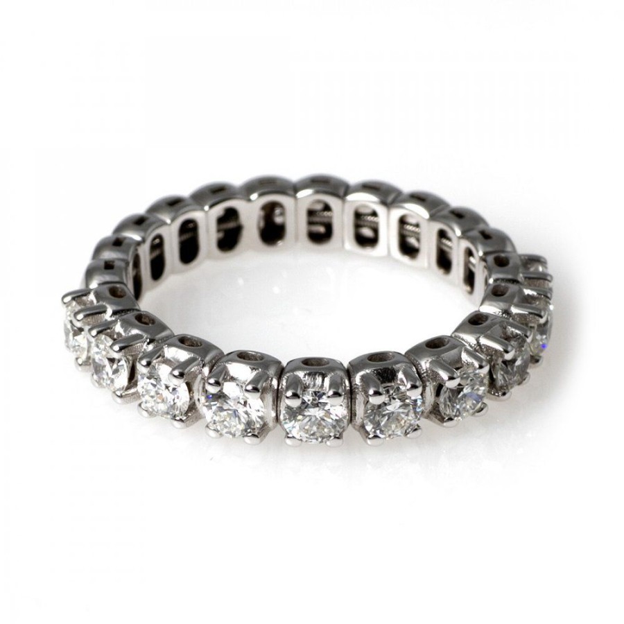 Forlovning & Vigsel Piero Milano | Stretch Ring 0, 96 Ct Vitguld