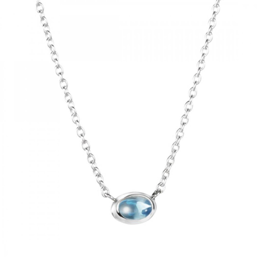 Smycken Efva Attling | Love Bead Halsband Silver Topas