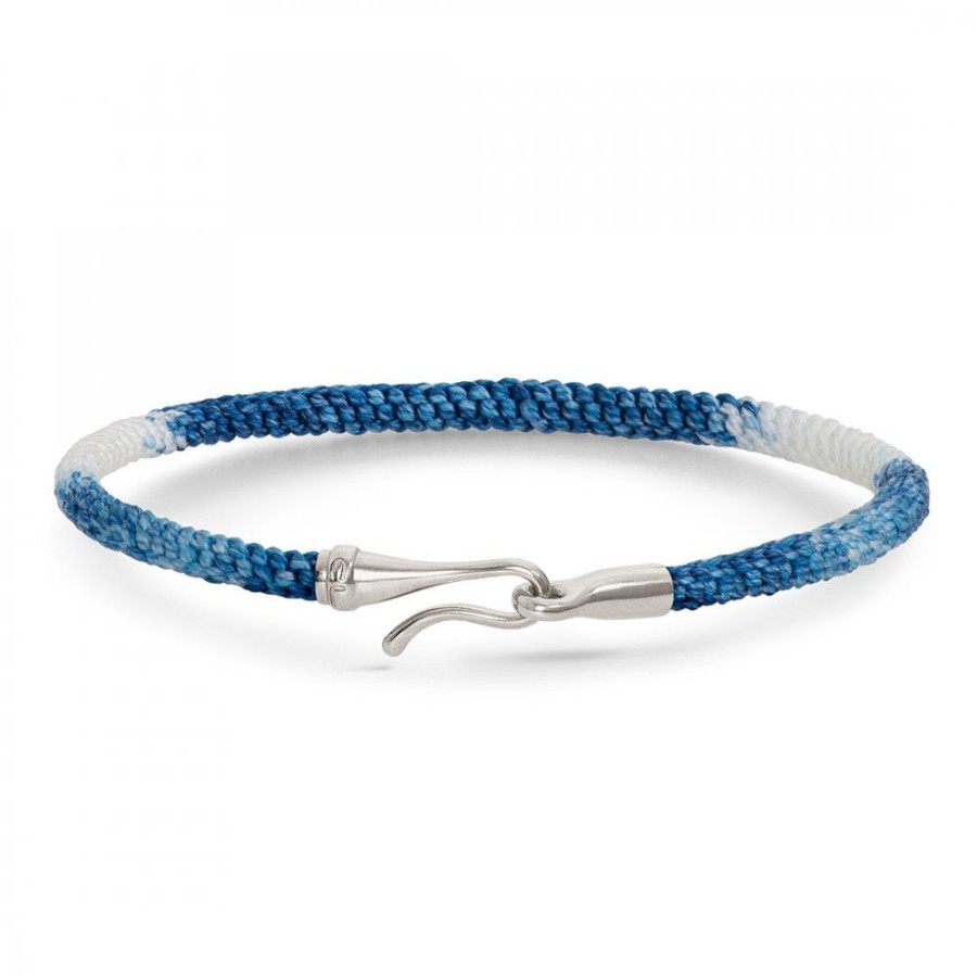 Smycken Ole Lynggaard | Life Bracelet Blue Jeans Silver