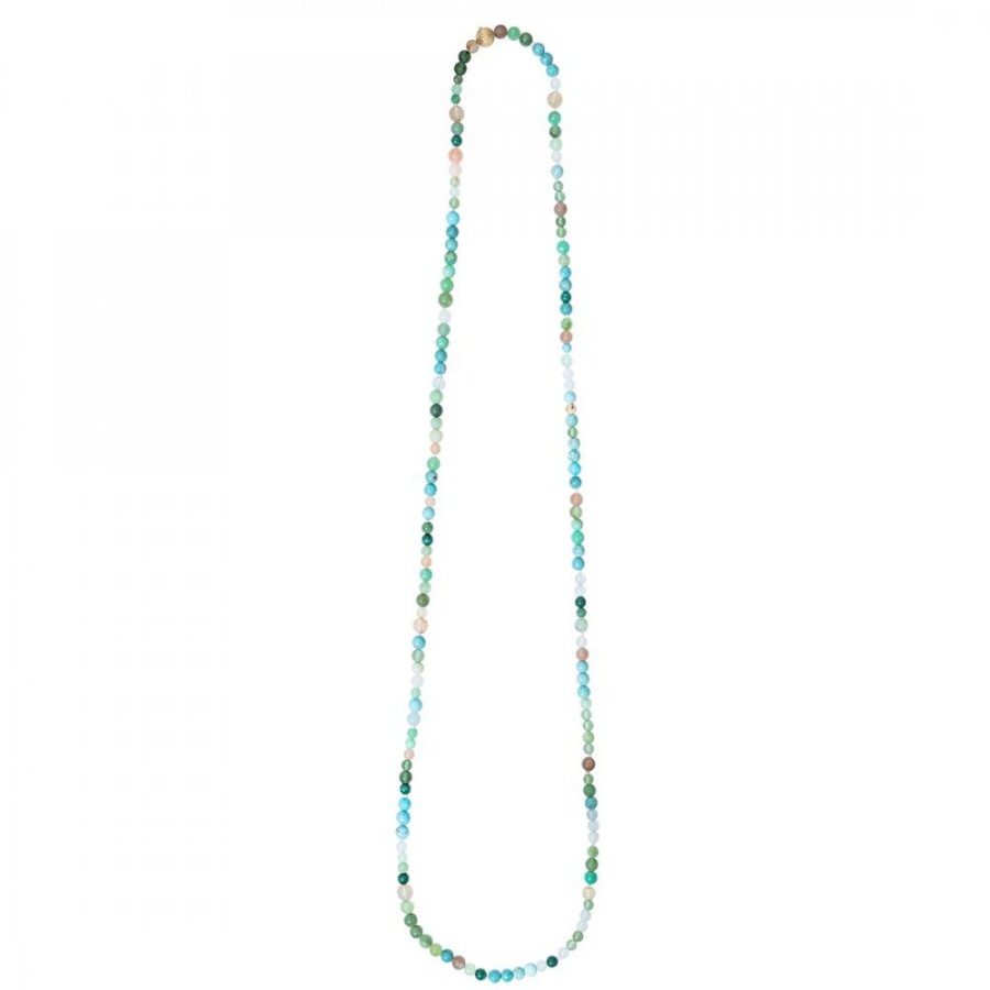 Smycken Ole Lynggaard | Bead Collier Mix Turkos 80 Cm