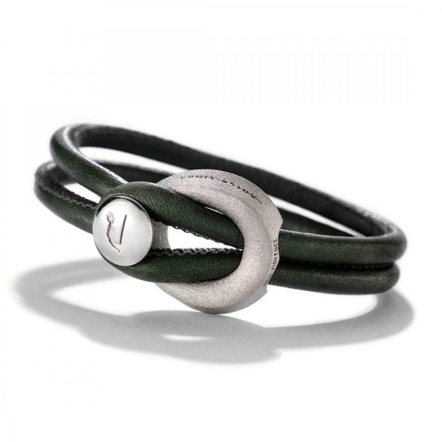 Smycken Links Jewels | Changes Laderarmband Green