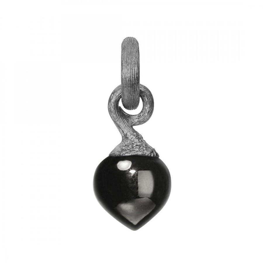 Smycken Ole Lynggaard | Sweet Drops Berlock Small Silver Onyx