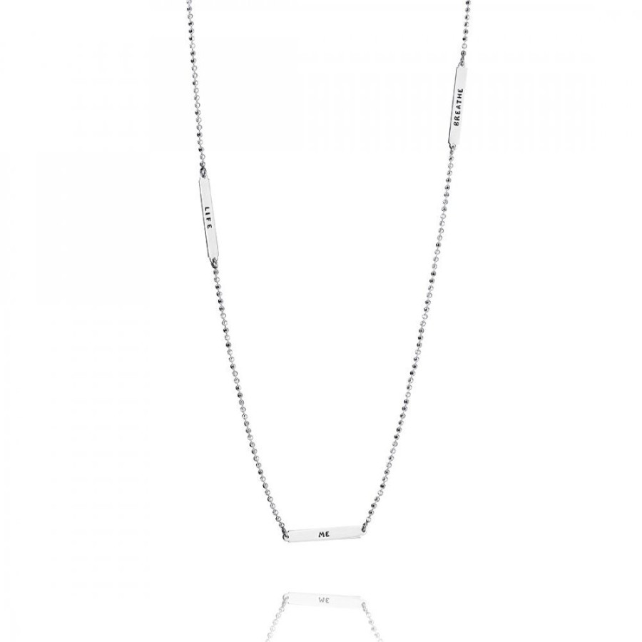 Smycken Efva Attling | Power Plates Long Necklace 80 Cm