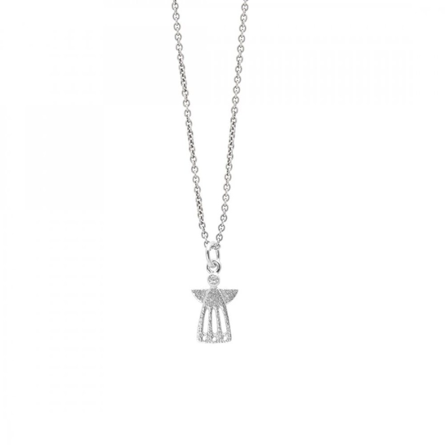 Smycken Heiring | Liten Skyddsangel Oppen Silver