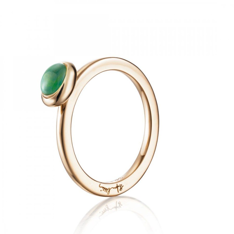 Smycken Efva Attling | Love Bead Ring - Gron Agat