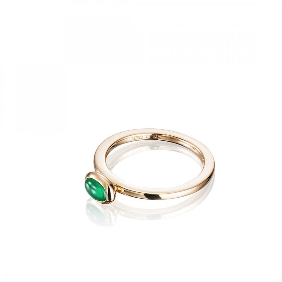 Smycken Efva Attling | Love Bead Ring - Gron Agat