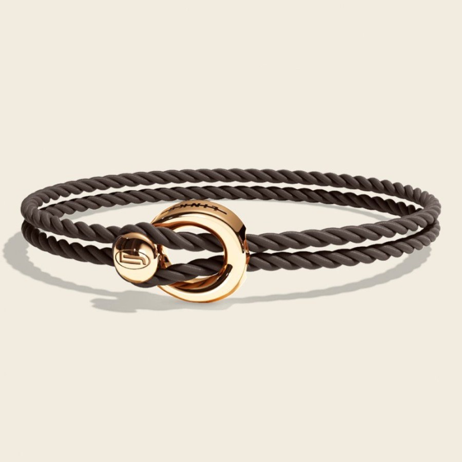 Smycken Links Jewels | Changes Petite Bracelet Silke Brown Gold