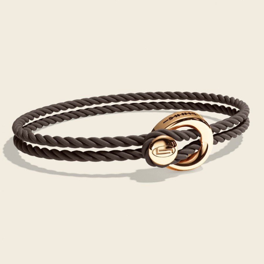 Smycken Links Jewels | Changes Petite Bracelet Silke Brown Gold