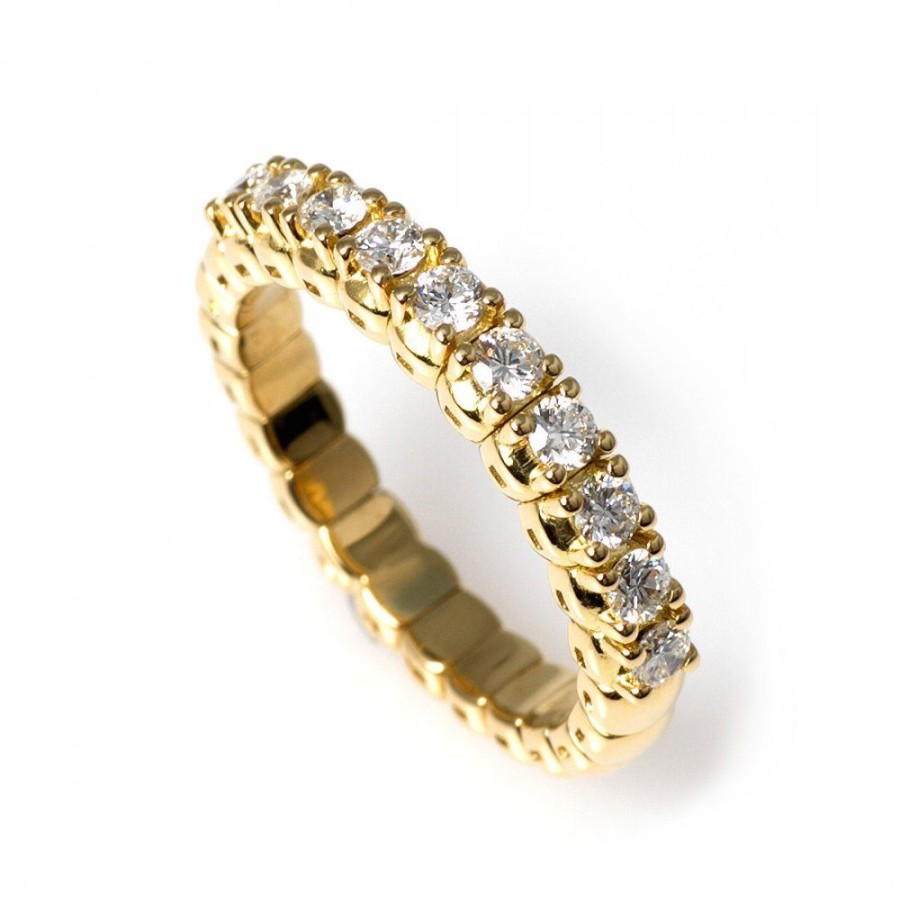 Smycken Piero Milano | Stretch Ring 0, 42 Ct Guld