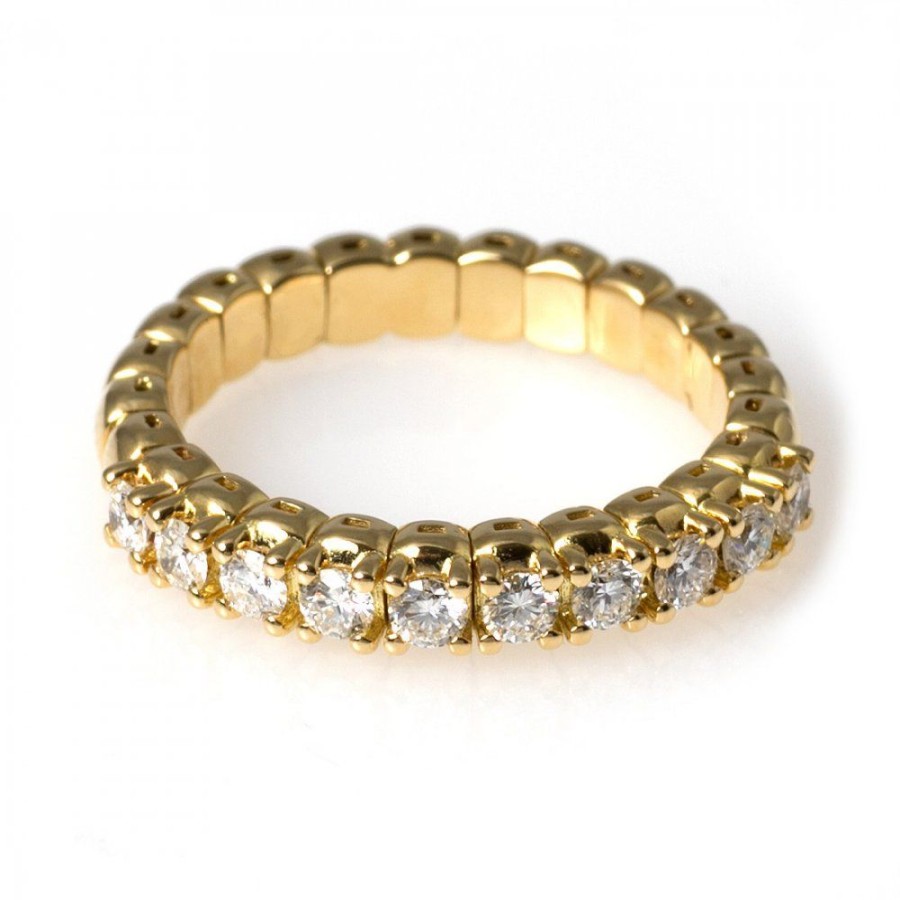 Smycken Piero Milano | Stretch Ring 0, 42 Ct Guld