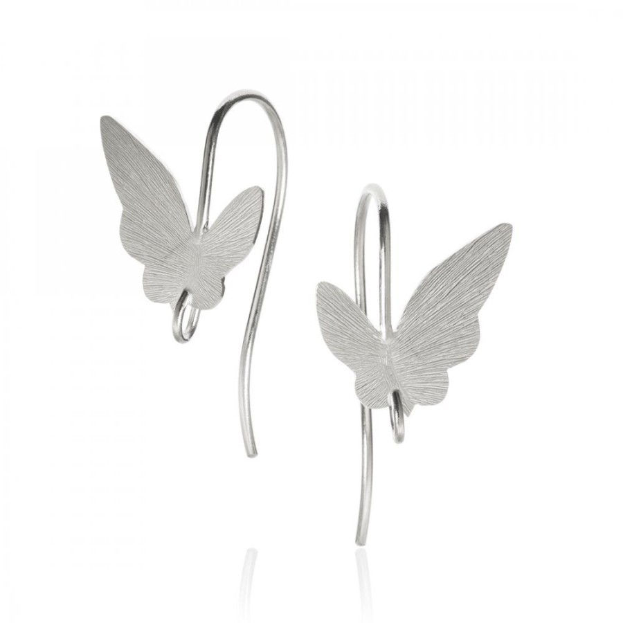 Smycken Dulong | Butterfly Orhangen Silver Krok