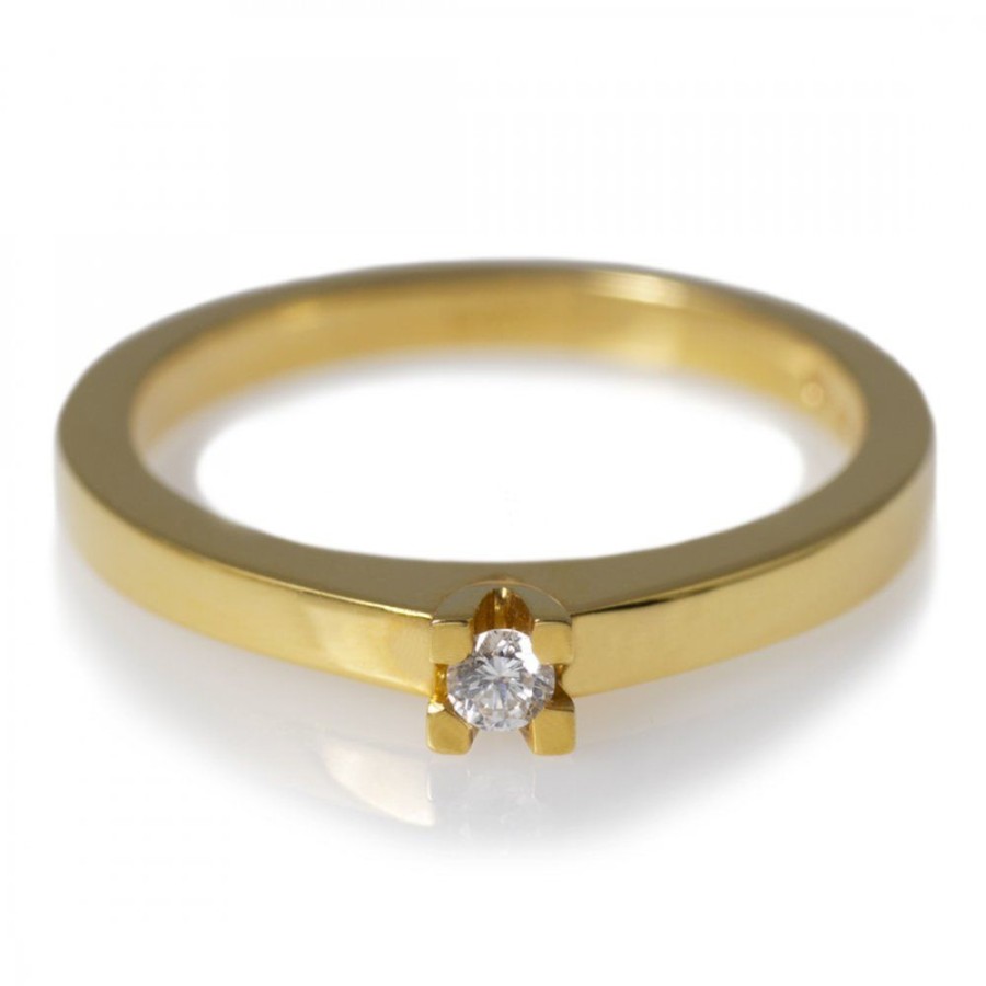 Smycken Carl Hoff | Solitarring Guld 0,05 Ct