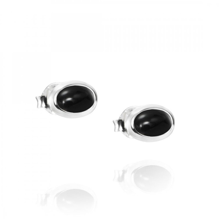 Smycken Efva Attling | Love Bead Orhangen - Silver Onyx