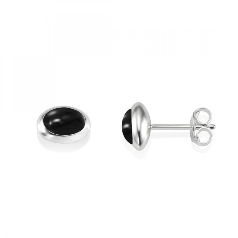 Smycken Efva Attling | Love Bead Orhangen - Silver Onyx